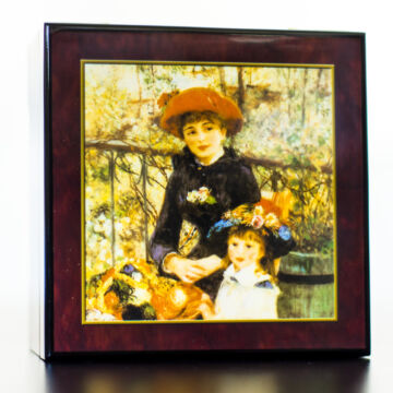 Renoir: Nővérek  lakkozott ékszerdoboz