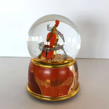 Musical snowglobe with violin