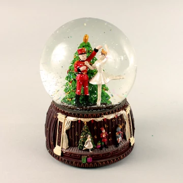 Diótörő zenélő hógömb  leértékelt