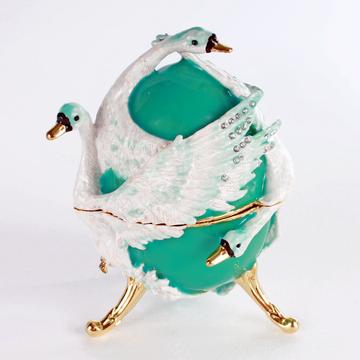 HATTYÚK   FABERGE  hasonmás  zenélő ékszertartó, ajándéktárgy