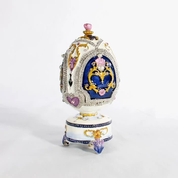 FABERGE TOJÁS  hasonmás,zenélő ajándéktárgy