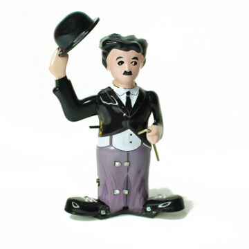 Lépegető Chaplin figura lemezjáték