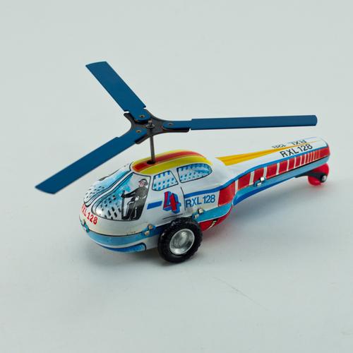 tin toy helicopter