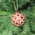 Red-gold christmas globe - 10 cm