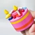 Strawberry cake - under spring wooden toy