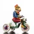 Monkey on tricycle Paya replica tin toy