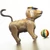 Flemish Bruno Dog with ball and hat tin toy