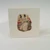 Quadrat form vintage card with envelope