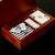 Poker, domino and card set in wooden box